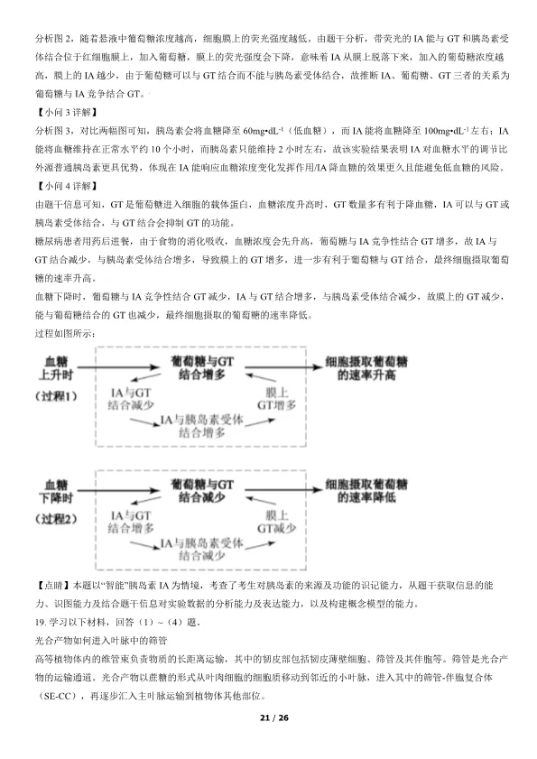 2021北京高考真题生物真题(有答案)【可下载】 第21张