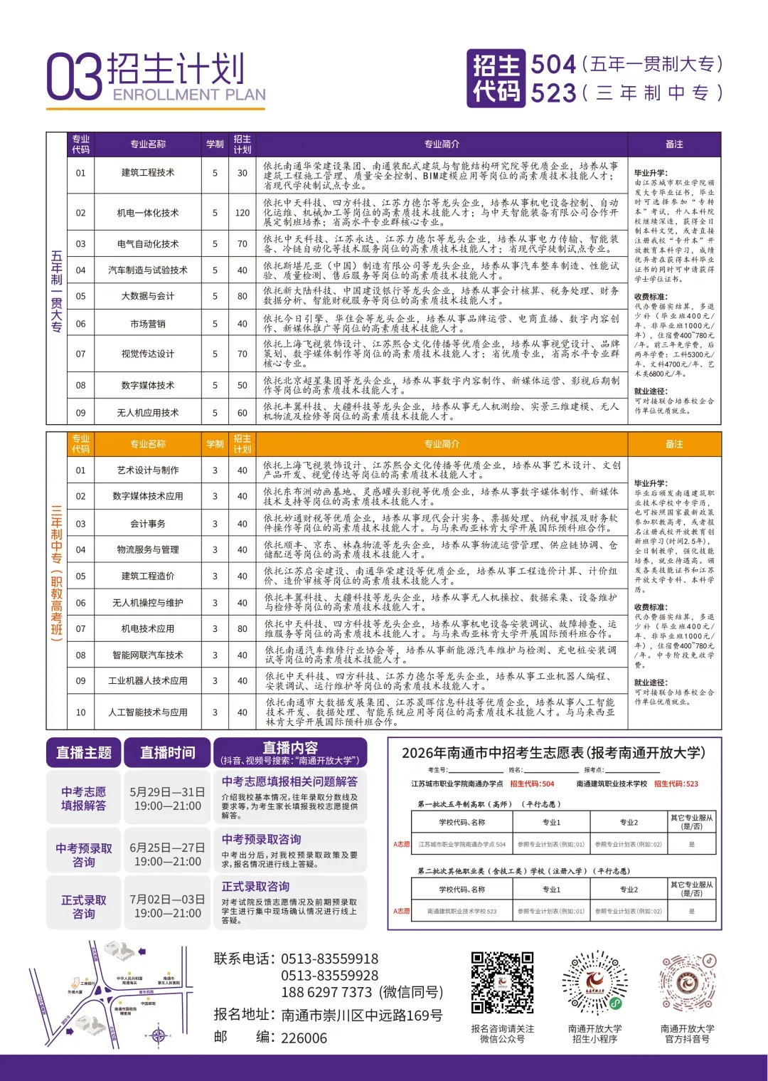 中考招生|南通开放大学志愿填报解答 第8张 中考招生|南通开放大学志愿填报解答 第8张