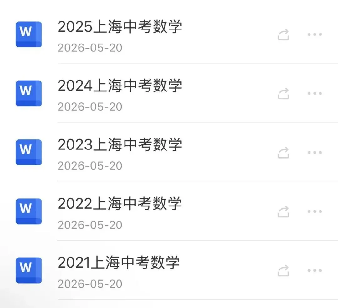上海历年中考真题整套卷 初三冲刺必刷 第2张