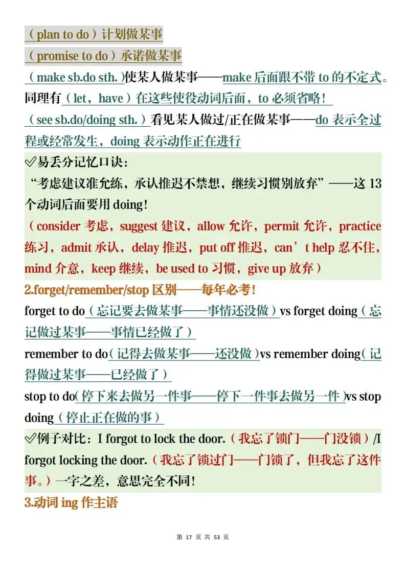 中考英语备考资料整理,含高频词汇加易错题集解析(可打印)-第17张图片-四季读书网