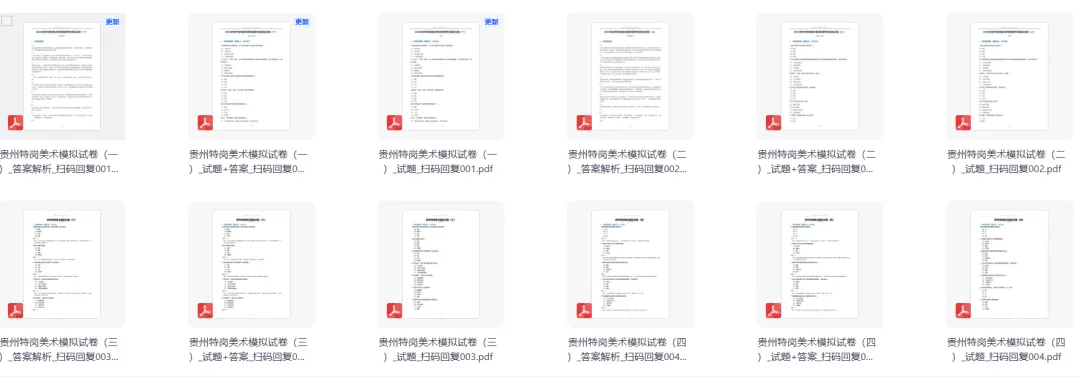 2026贵州特岗教师美术学科真题模拟卷8套免费领取! 第1张