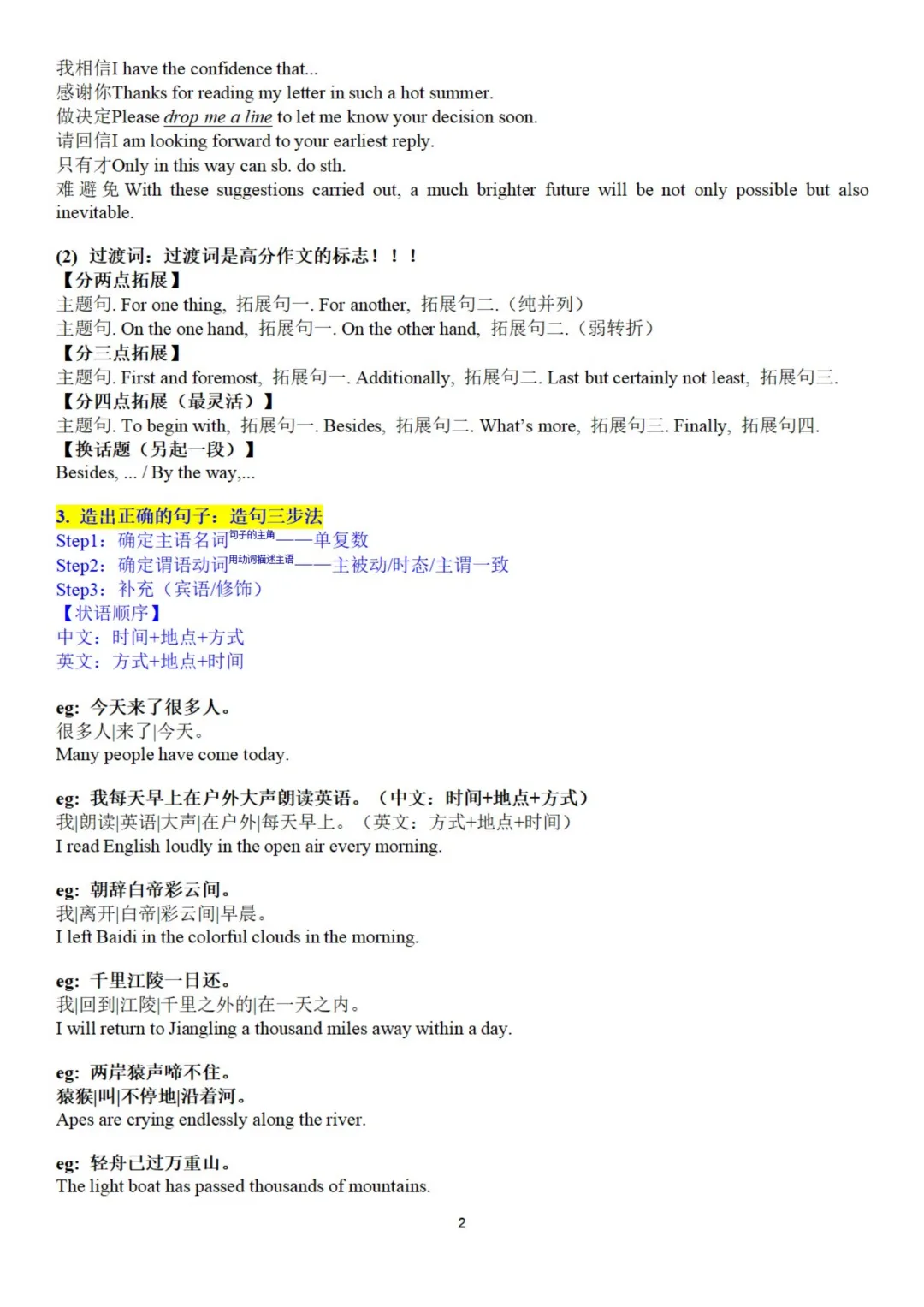 2026高考英语书面表达历年真题及方法技巧,收藏打印! 第2张