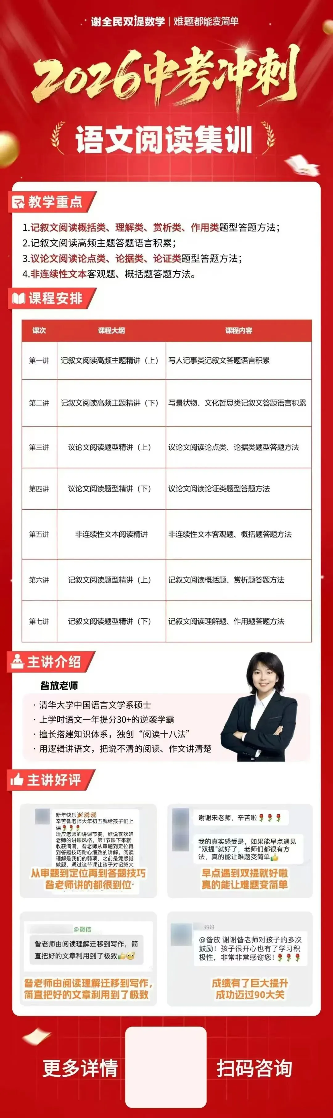 2026谢全民中考冲刺压轴语文数学英语物理选填压轴几何函数双压轴 第2张