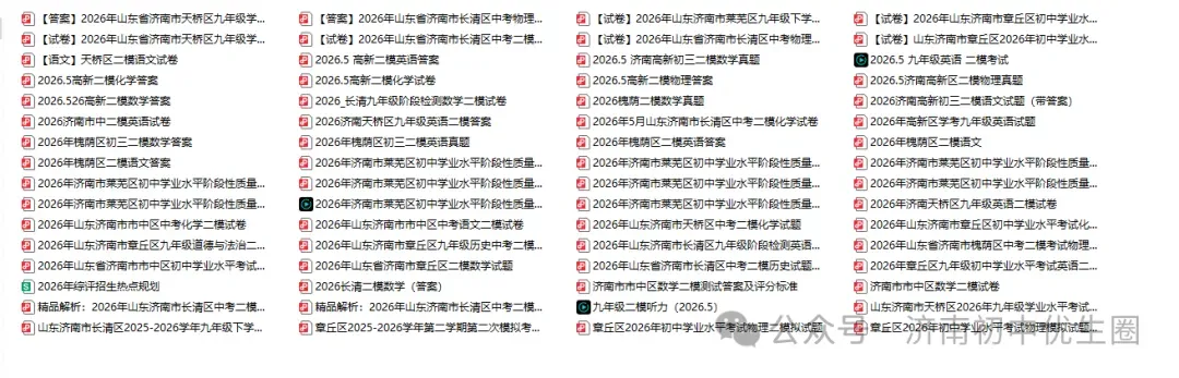 2026.5 济南初三二模真题分享,含答案 第3张 2026.5 济南初三二模真题分享,含答案 第3张