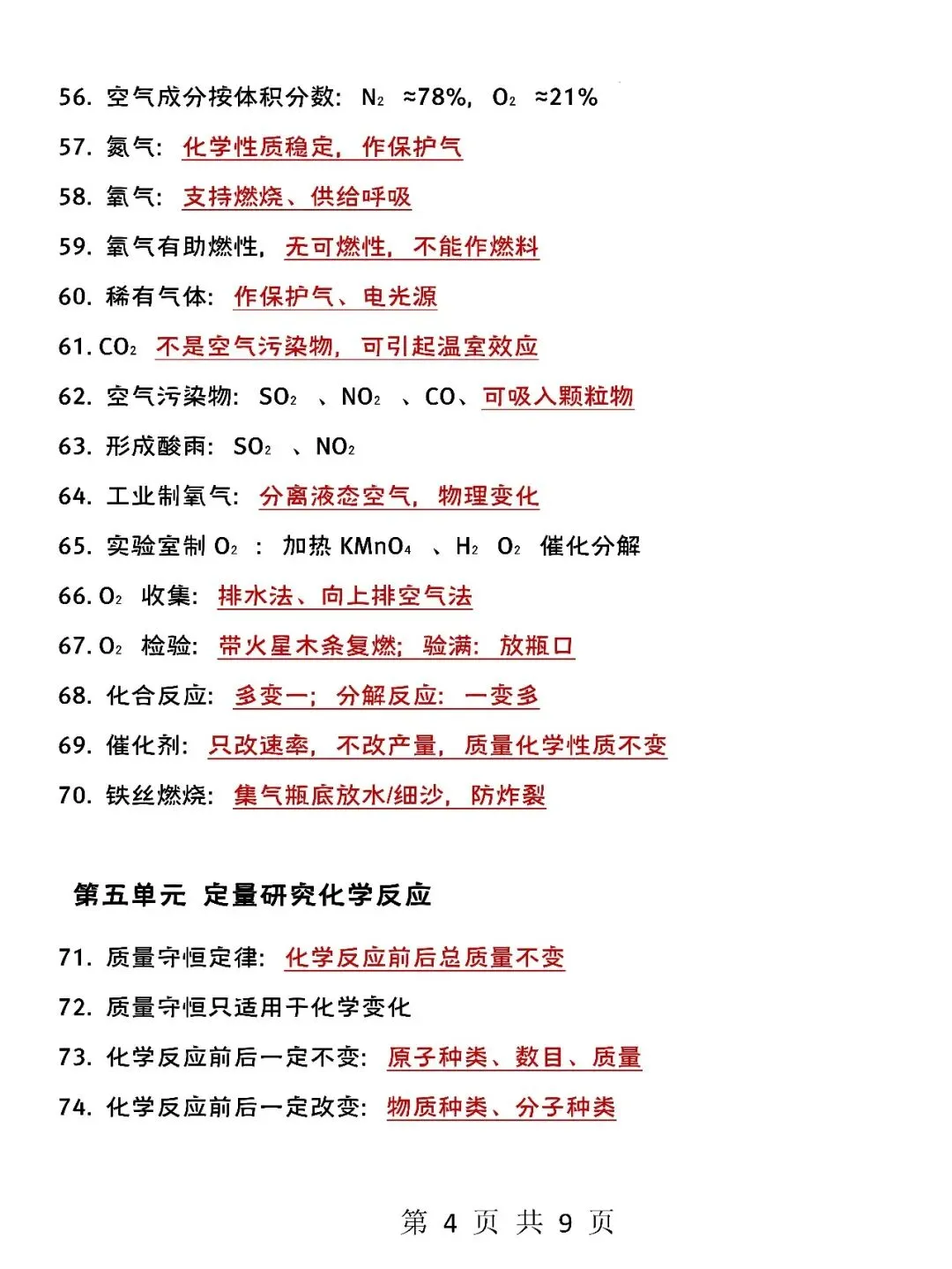 中考化学选择题必备150条,考试必备 第6张 中考化学选择题必备150条,考试必备 第6张