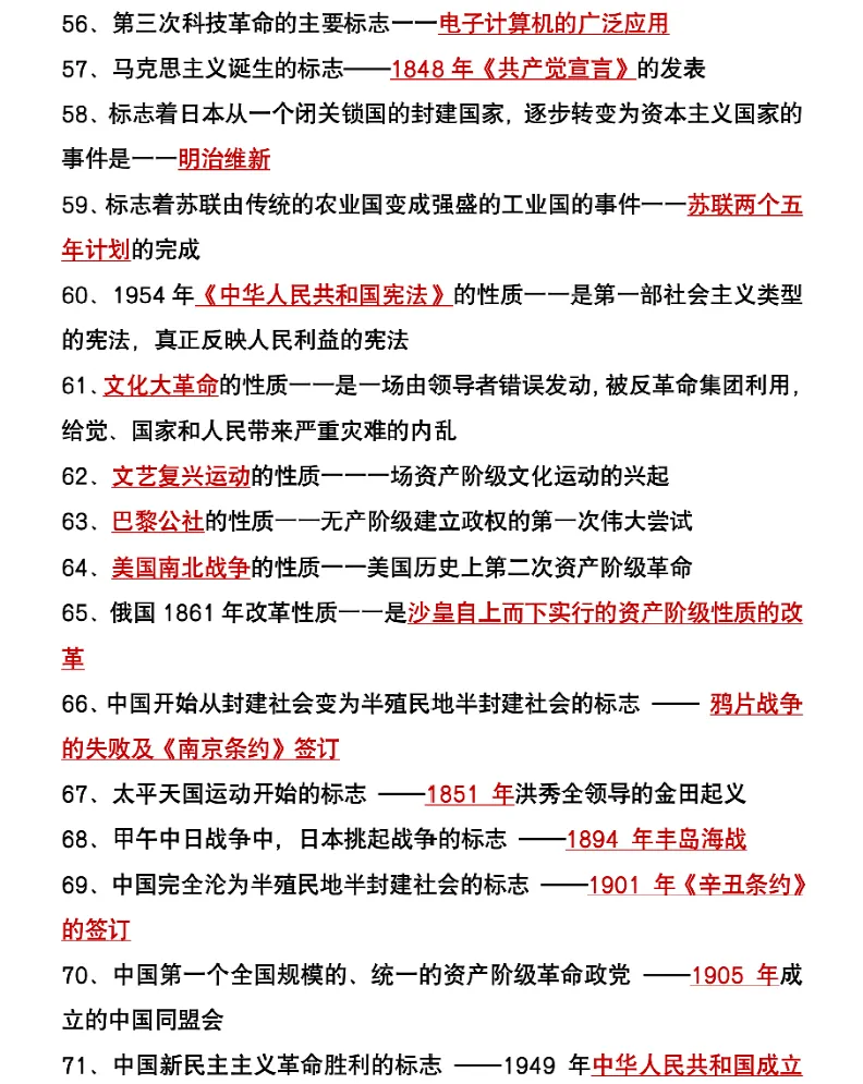 2026上海中考历史(高频考点清单) 第4张 2026上海中考历史(高频考点清单) 第4张