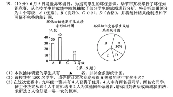 中考备考 || 从毕节市2026届中考适应性考试谈中考备考——以第19题为例-第1张图片-四季读书网