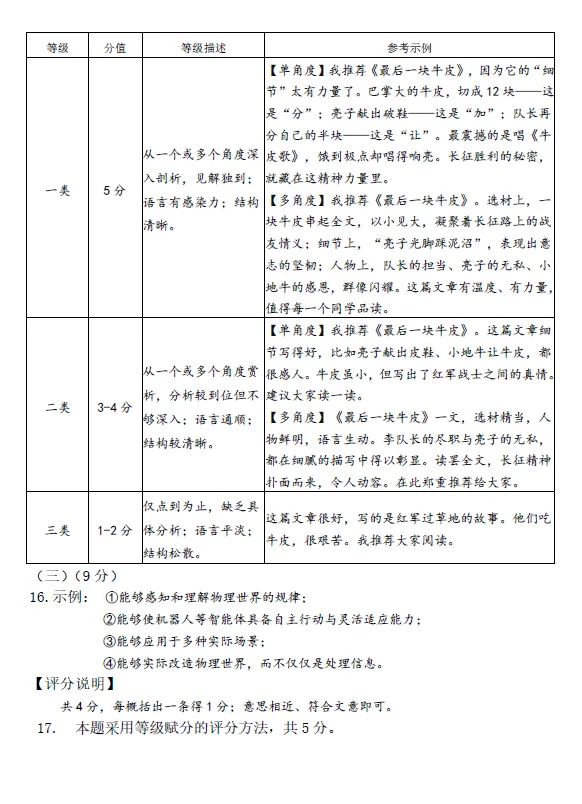 2026年5月东河中考二模试卷和答案:语文数学英语物理化学道法历史地理生物 第12张