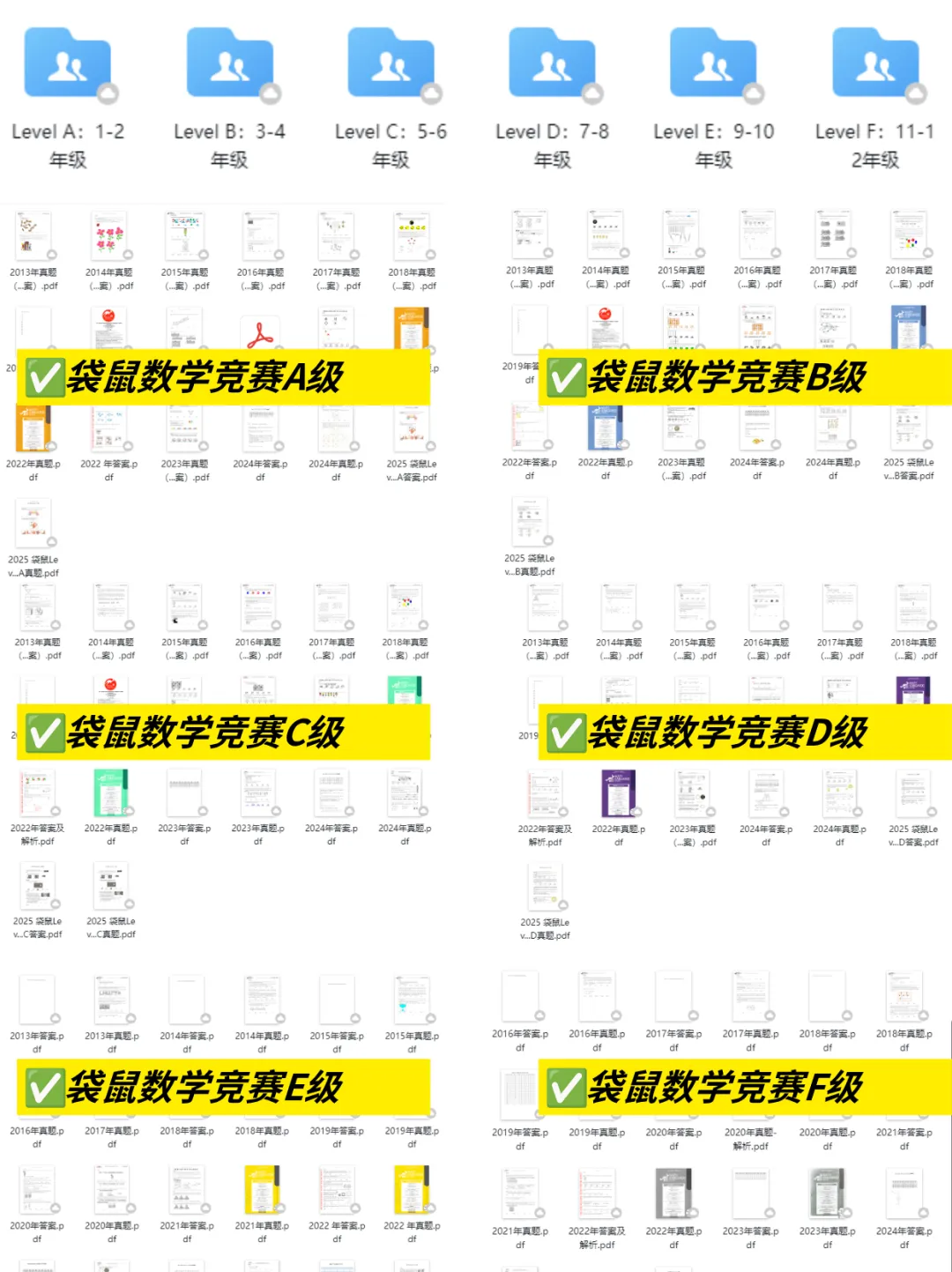 最新真题更新完毕!袋鼠数学历年试题+答案合集分享(覆盖袋鼠数学1-12年级) 第14张