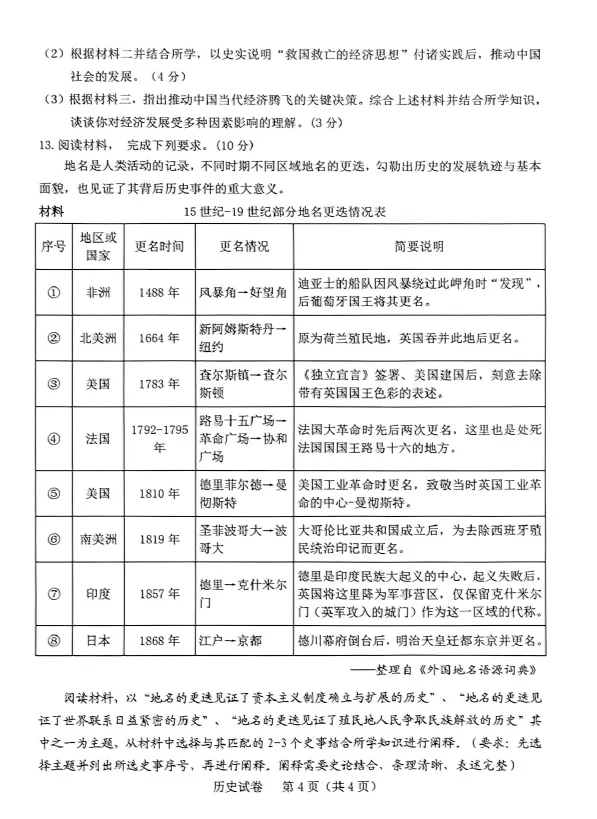 2026年5月东河中考二模试卷和答案:语文数学英语物理化学道法历史地理生物 第58张