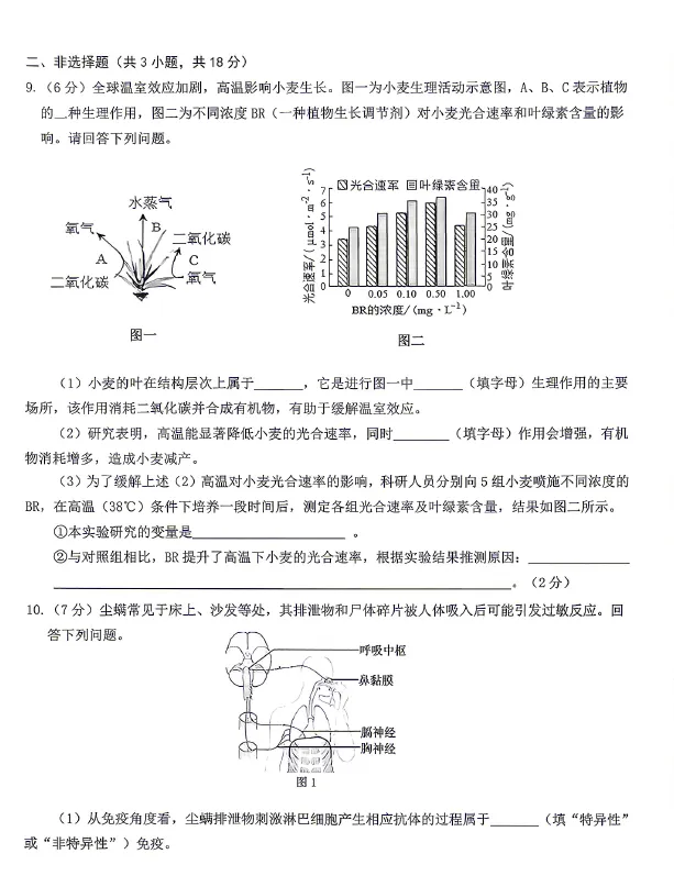 2026年5月东河中考二模试卷和答案:语文数学英语物理化学道法历史地理生物 第70张
