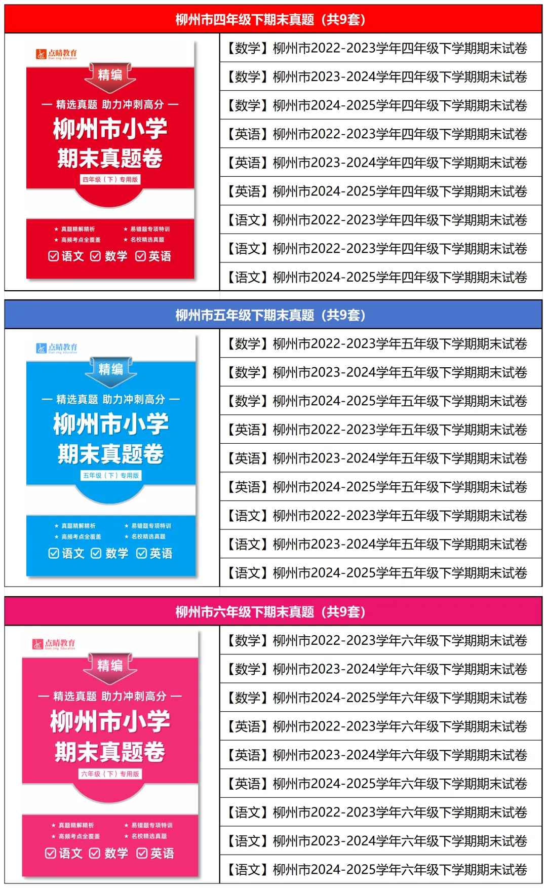 真题分享| 柳州市小学4-6年级期末考试卷真题集 第6张