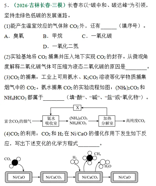 2026中考化学压轴热点-双碳战略全考点 第15张