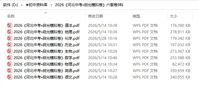 2026河北中考化学预测卷(Q光卷)-第11张图片-四季读书网
