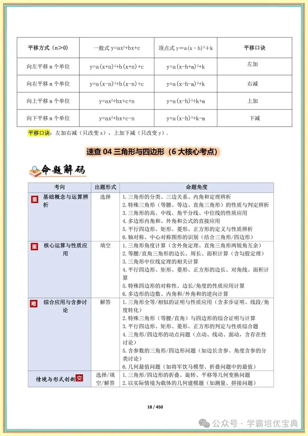 【中考复习】2026初中数学总复习手册(知识点+模型+技巧+押题全解) 第21张 【中考复习】2026初中数学总复习手册(知识点+模型+技巧+押题全解) 第21张