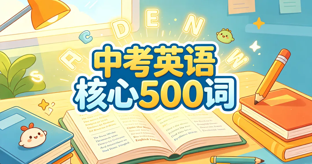 中考英语必考500个核心词汇!吃透直接拿高分(可打印)-第1张图片-四季读书网 中考英语必考500个核心词汇!吃透直接拿高分(可打印)-第1张图片-四季读书网