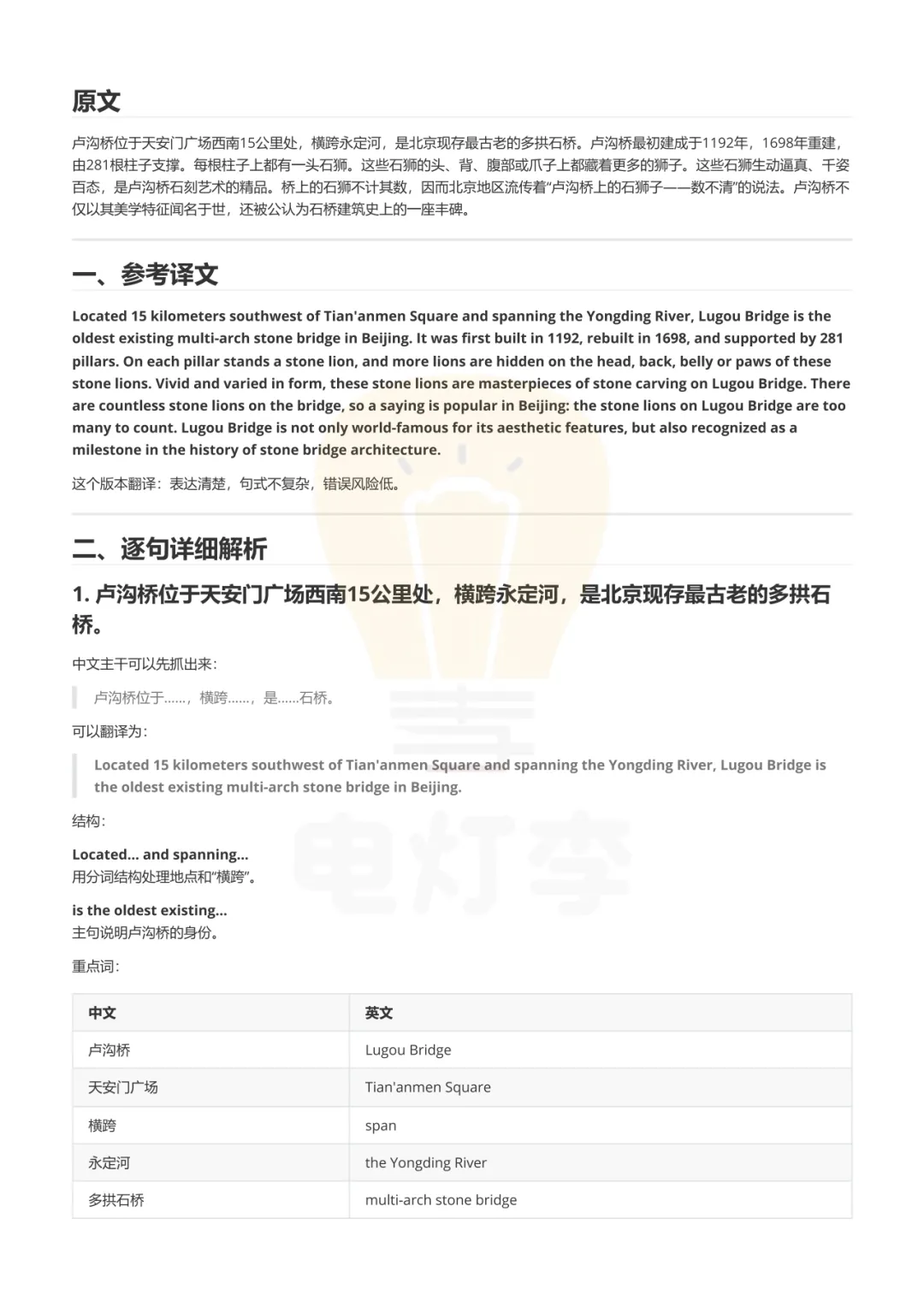 【六级真题-汉译英】《保姆级逐句拆解》适合基础差的小伙伴 PDF版免费分享-第2张图片-四季读书网 【六级真题-汉译英】《保姆级逐句拆解》适合基础差的小伙伴 PDF版免费分享-第2张图片-四季读书网