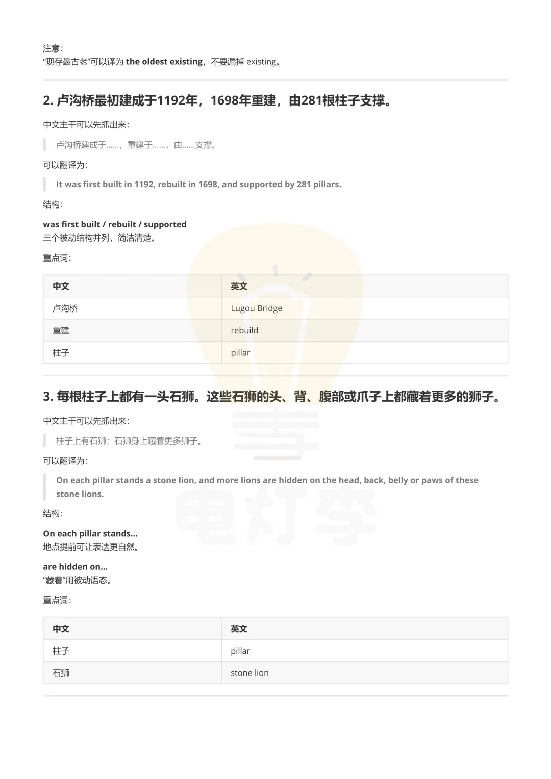 【六级真题-汉译英】《保姆级逐句拆解》适合基础差的小伙伴 PDF版免费分享-第3张图片-四季读书网 【六级真题-汉译英】《保姆级逐句拆解》适合基础差的小伙伴 PDF版免费分享-第3张图片-四季读书网