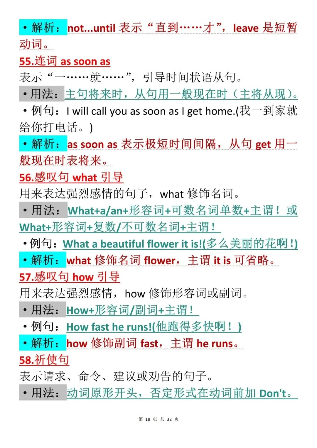 中考英语备考|初中中考英语语法100个知识点(可打印),建议收藏学起来! 第18张