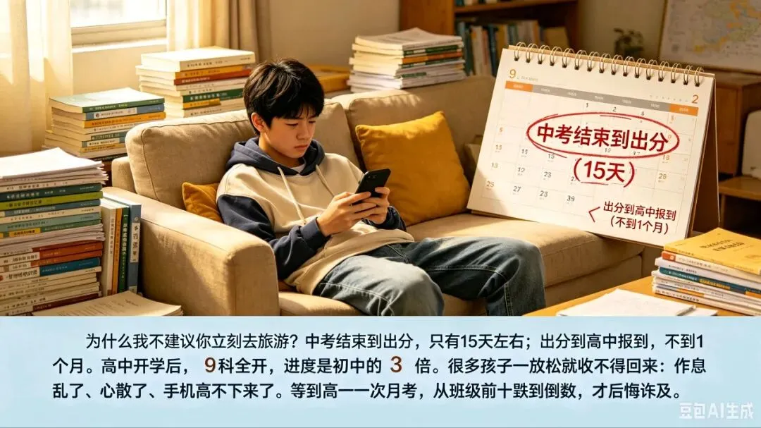 中考后千万不要去旅游!做对这5件事,悄悄改变孩子的一生 第2张