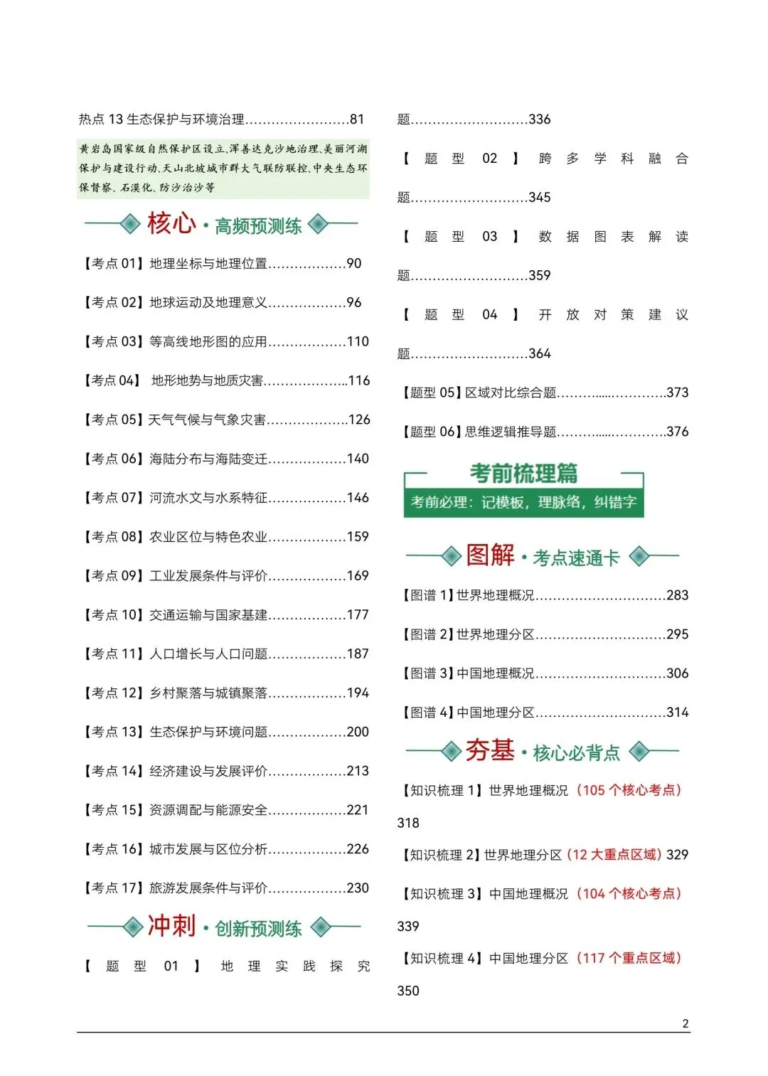 地理中考【最后一课】热点答题模板-第2张图片-四季读书网 地理中考【最后一课】热点答题模板-第2张图片-四季读书网