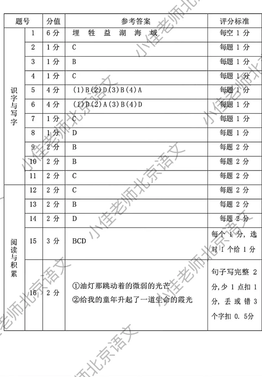 真题试卷|2025朝阳小升初试卷(含答案)-第6张图片-四季读书网 真题试卷|2025朝阳小升初试卷(含答案)-第6张图片-四季读书网