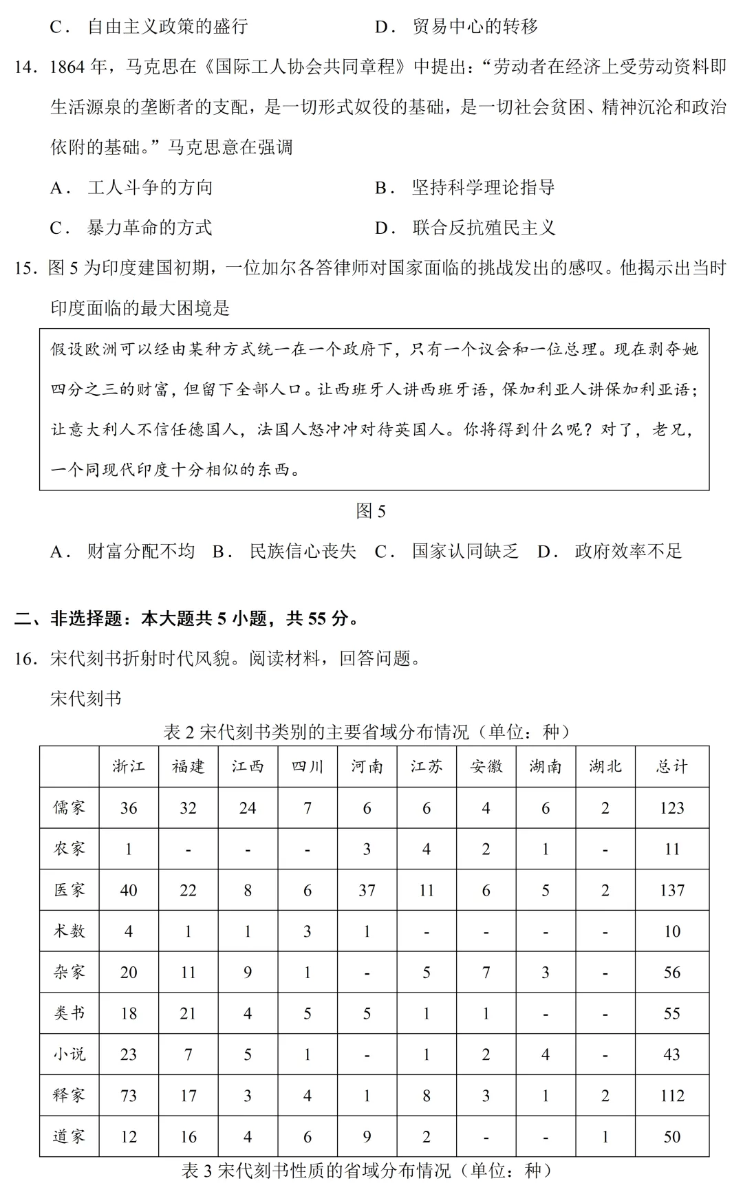 最新模考| 2026届山东省德州市高三三模历史试题和答案-第7张图片-四季读书网