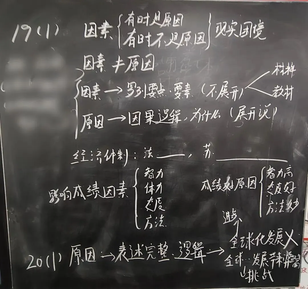 板书:试卷讲评(内附试卷和答案) 第2张