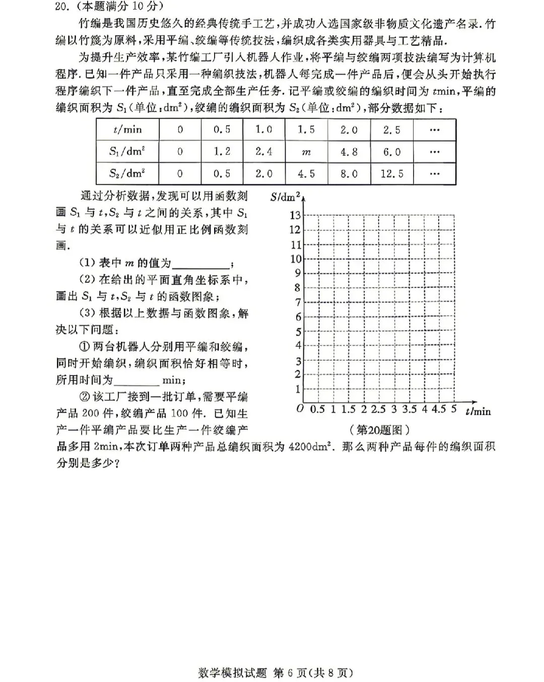 2026年兰山区初三二模数学试卷及答案! 第6张