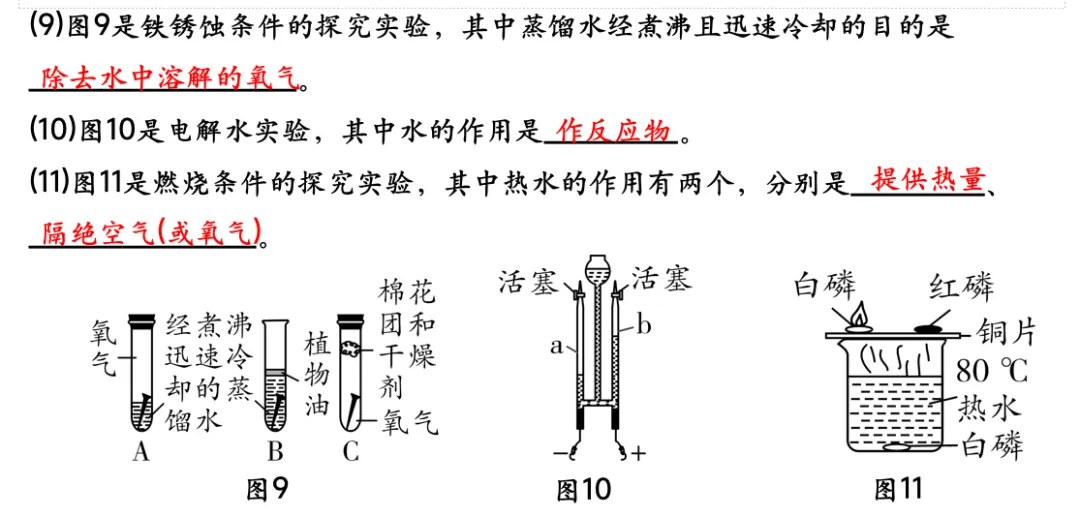 中考化学专题复习基础实验归类练 第33张