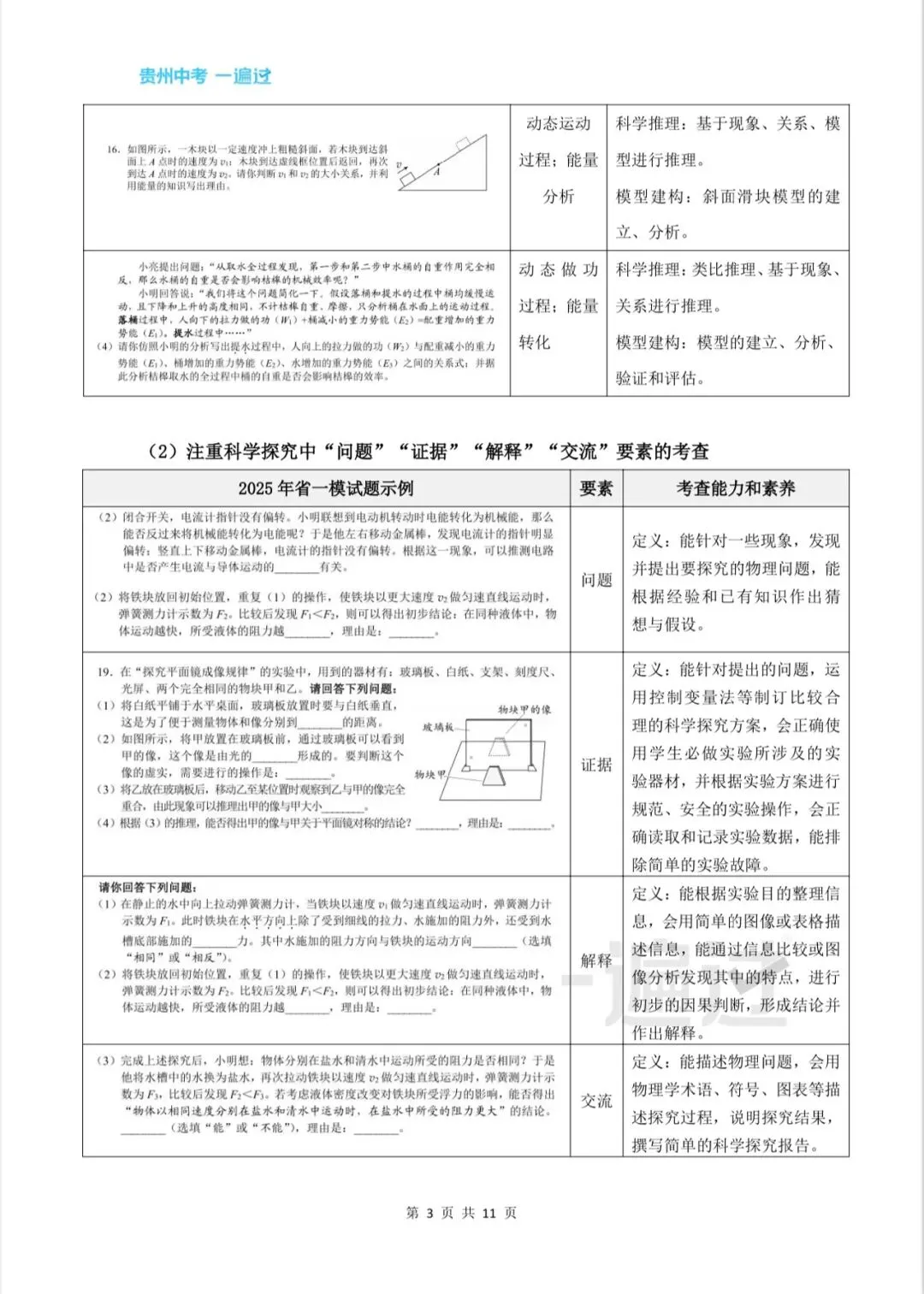 贵阳中考语文物理化学变化趋势——以2025届省考一模为例 第21张