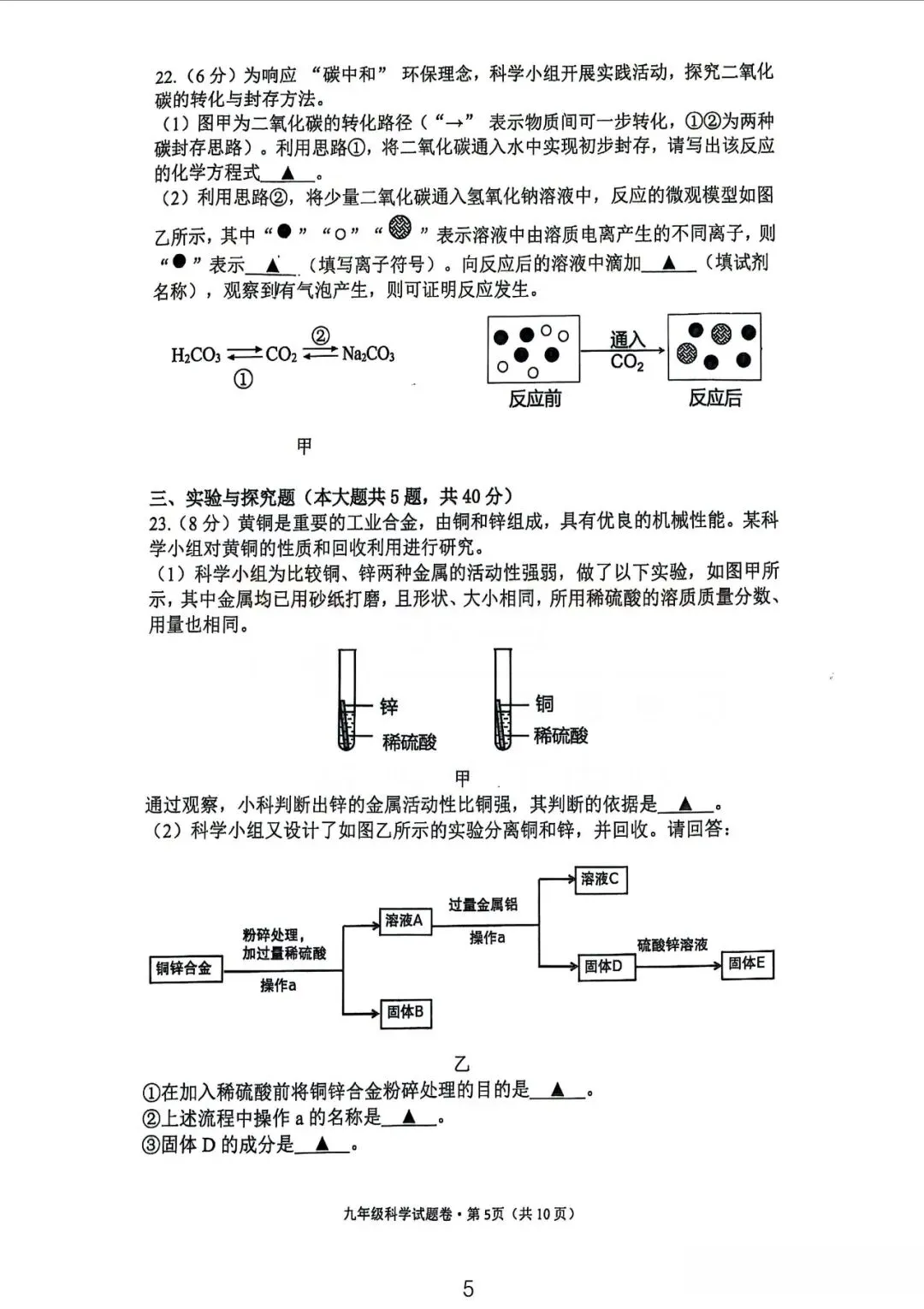 中考二模|2026年5月浙江省温州、杭州、宁波、金华、台州、嘉兴、绍兴、丽水、舟山、县域联盟、桐浦富兴等二模「全科」试题(34套) 第15张