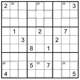 数独竞赛真题-杀手数独:2026瑞士WSC资格赛第16题(分值68) 第1张