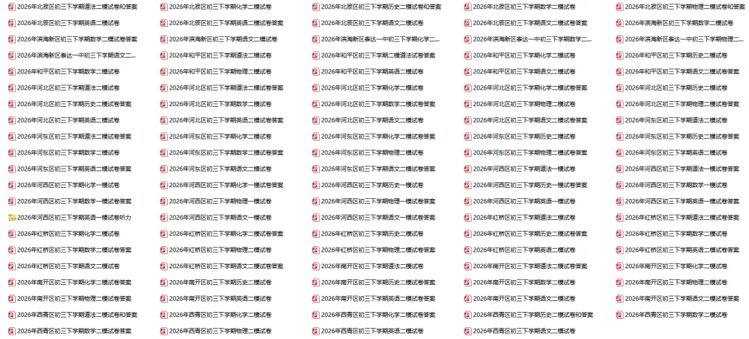 七科全!东丽区、部分区二模真题试卷及答案 第3张