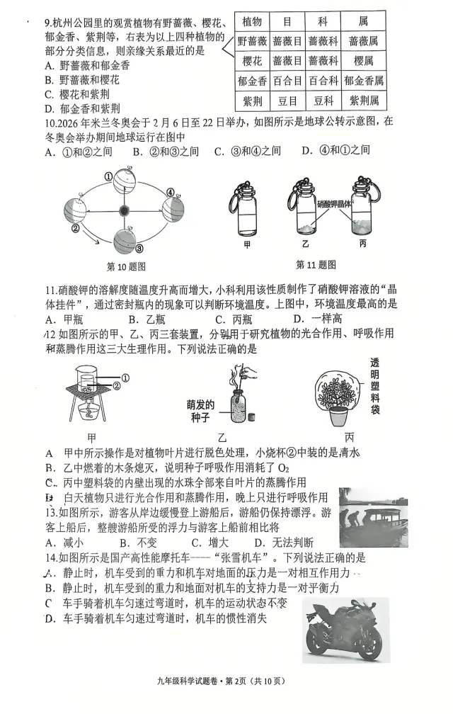 2026杭州中考西湖区二模五科试卷分析已全出! 第28张 2026杭州中考西湖区二模五科试卷分析已全出! 第28张