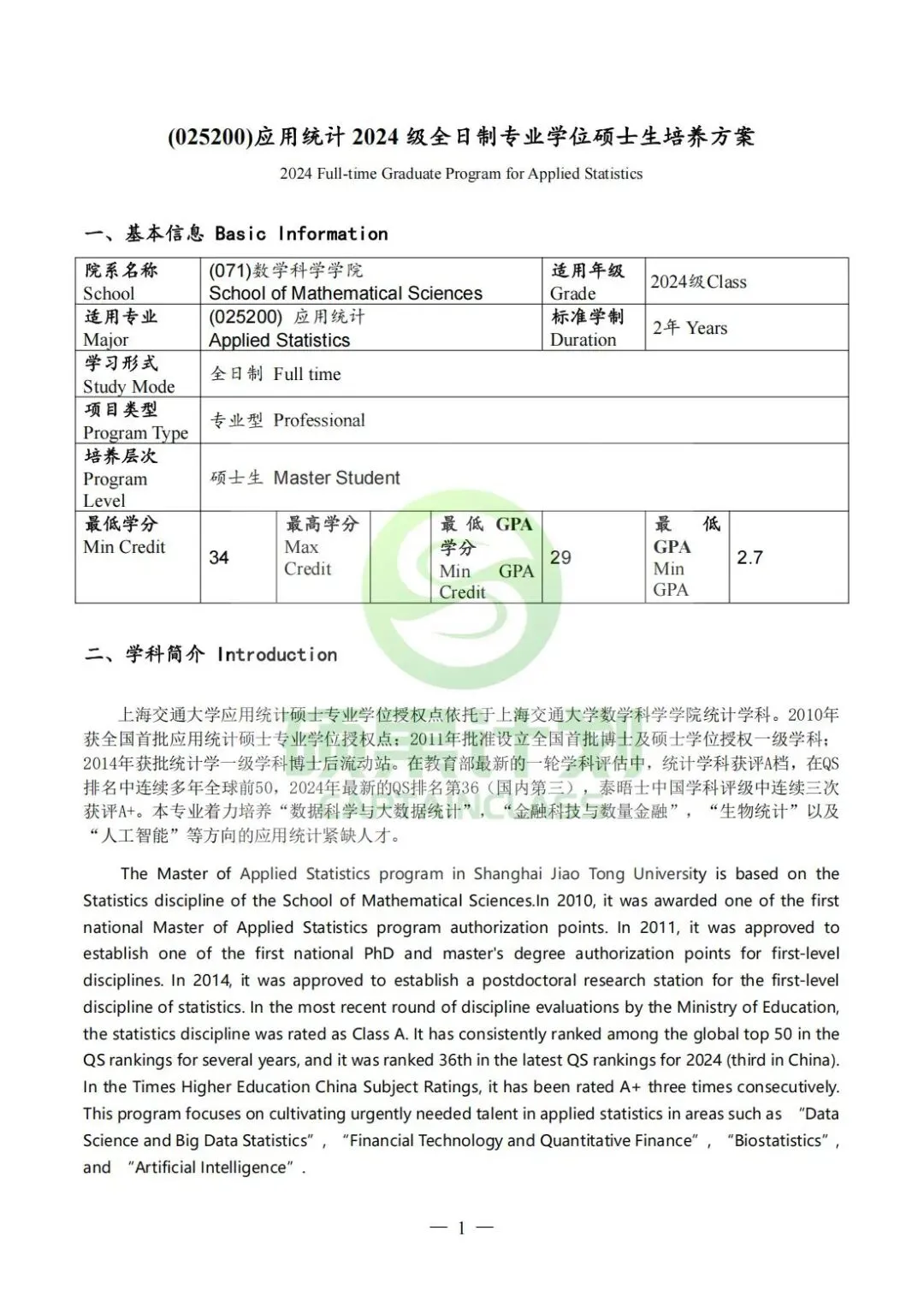 27考研 | 上交应统最新考情&真题&上岸经验,建议点赞收藏! 第53张 27考研 | 上交应统最新考情&真题&上岸经验,建议点赞收藏! 第53张