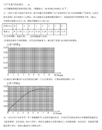 试卷 | 初中中考化学真题专项综合检测卷 —— 计算题 第5张