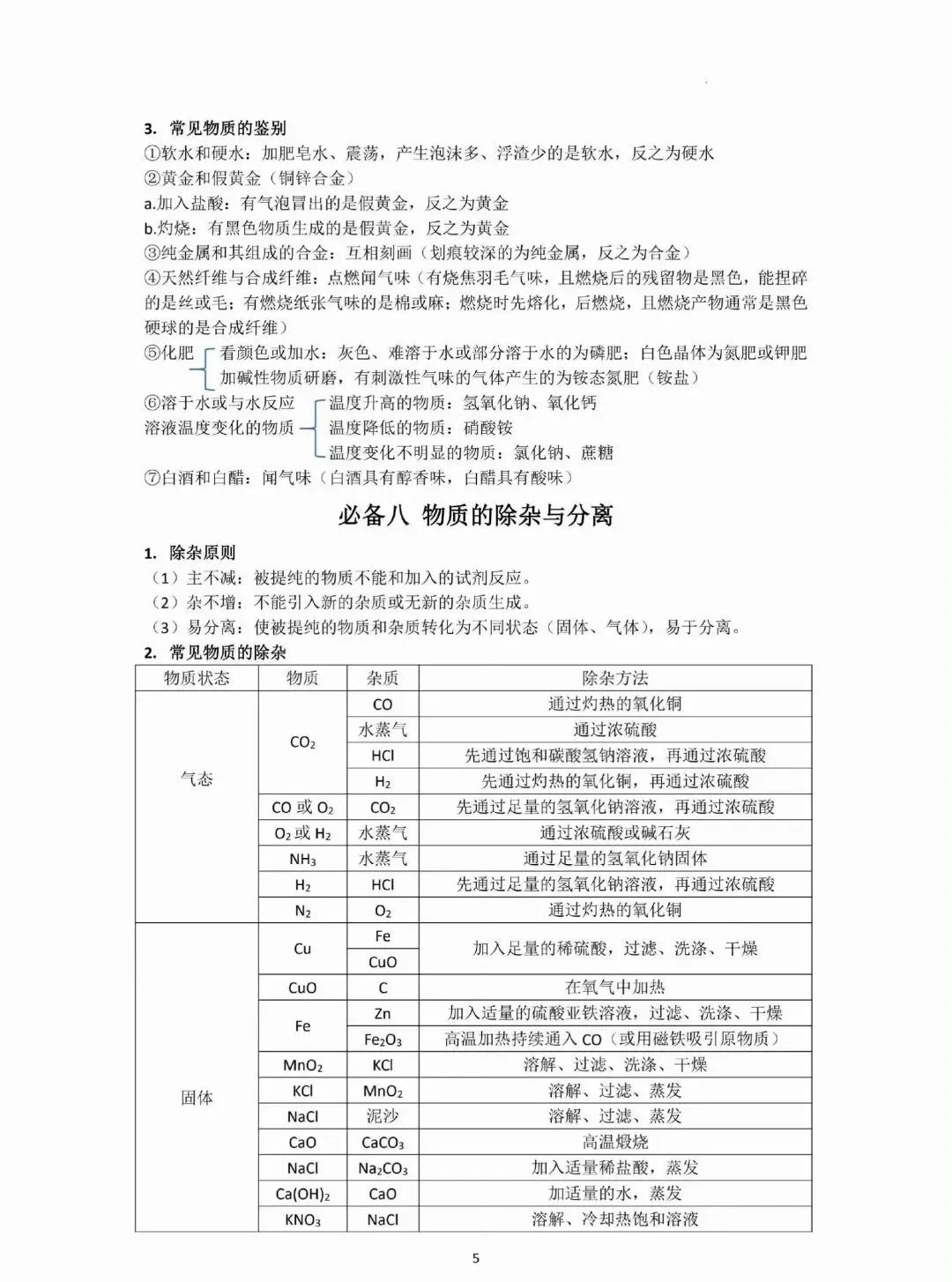 中考化学必背知识点!-第6张图片-四季读书网