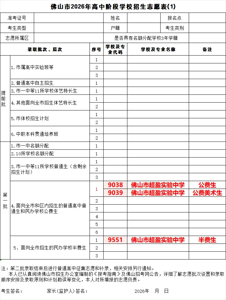 佛山中考志愿填报倒计时!截止仅剩5天,志愿填报核对指南请收好 第10张 佛山中考志愿填报倒计时!截止仅剩5天,志愿填报核对指南请收好 第10张