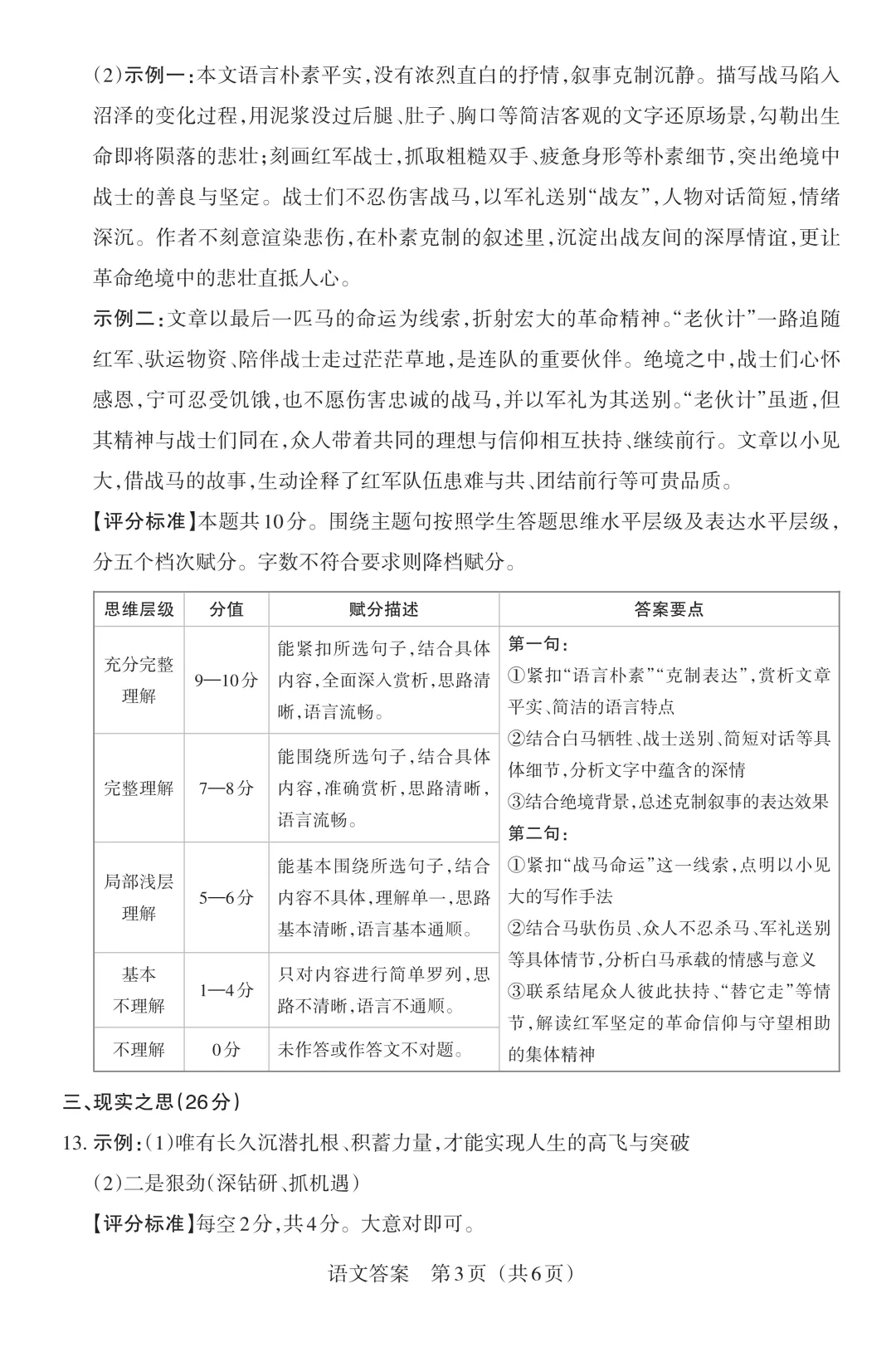 模考新卷 | 2026山西中考模拟(五)A卷 第13张