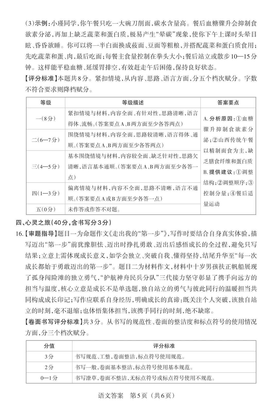 模考新卷 | 2026山西中考模拟(五)A卷 第15张
