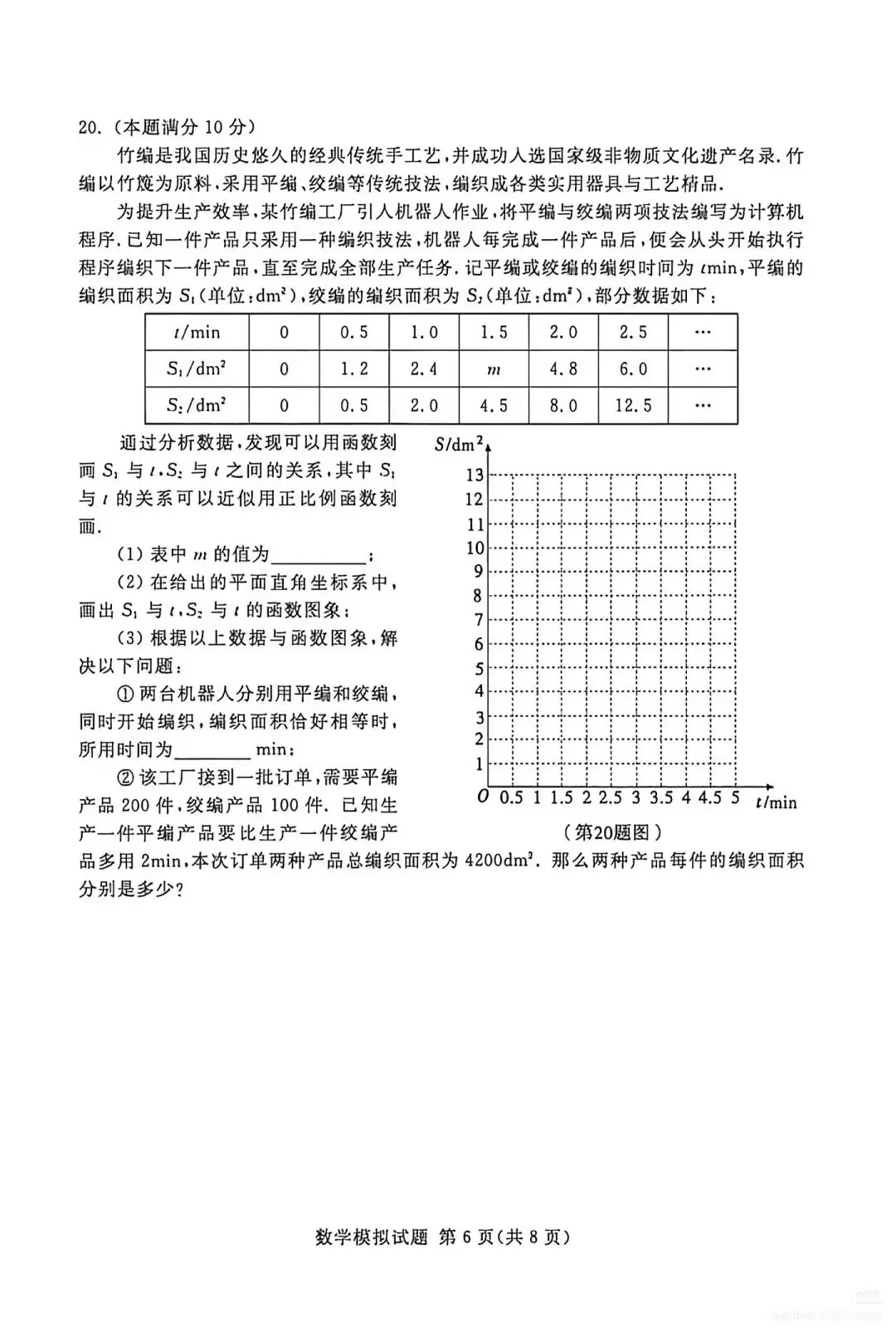 【中考真题】2026年山东临沂兰山区中考二模数学真题(无答案) 第6张