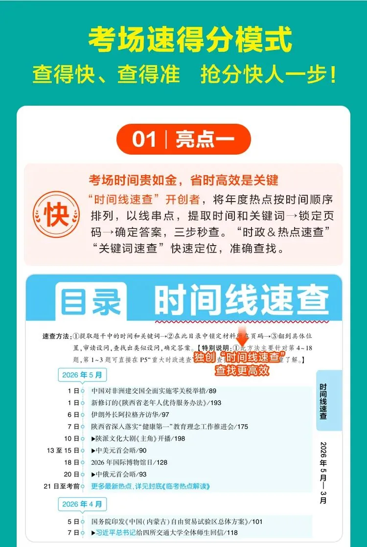 众相原创·2026陕西中考《时政热点》焕新上市啦~考场抢分必备!!! 第3张 众相原创·2026陕西中考《时政热点》焕新上市啦~考场抢分必备!!! 第3张
