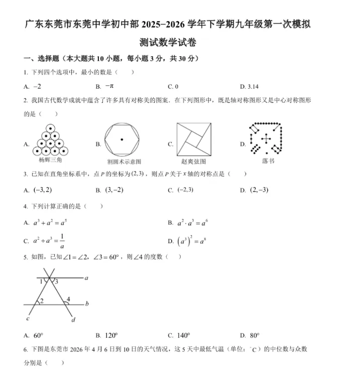 拒绝盲目刷题!东莞中考押题卷、往年真题、模考真题领取...... 第6张 拒绝盲目刷题!东莞中考押题卷、往年真题、模考真题领取...... 第6张