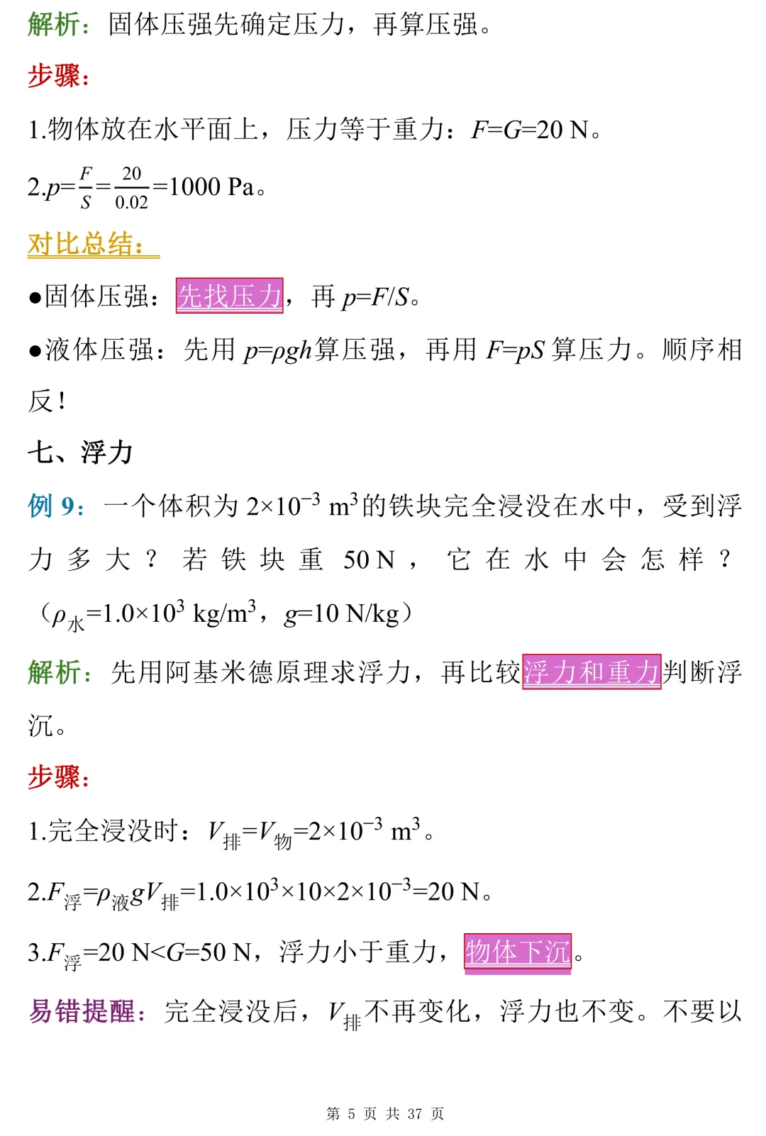 中考数理化考前冲刺手册,背完这些,考场不慌 第5张
