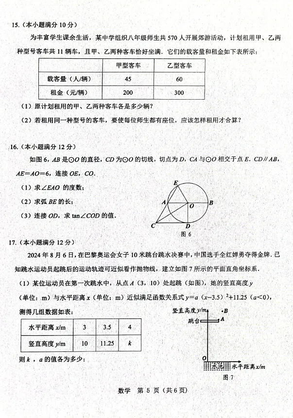 2026年5月昆区中考二模试卷和答案:语文数学英语物理化学道法历史地理生物 第18张