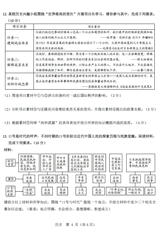 2026年5月昆区中考二模试卷和答案:语文数学英语物理化学道法历史地理生物 第56张
