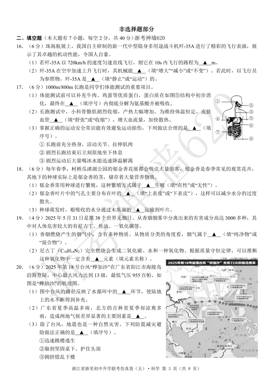 26模拟考|2026浙江省浙里初中升学联考仿真卷(五)(全科) 第46张