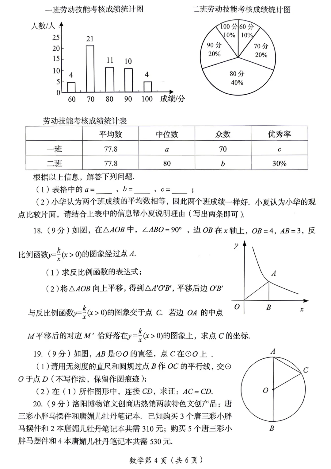 2026年洛阳市中招三模(7科全)试卷、听力及答案 第12张