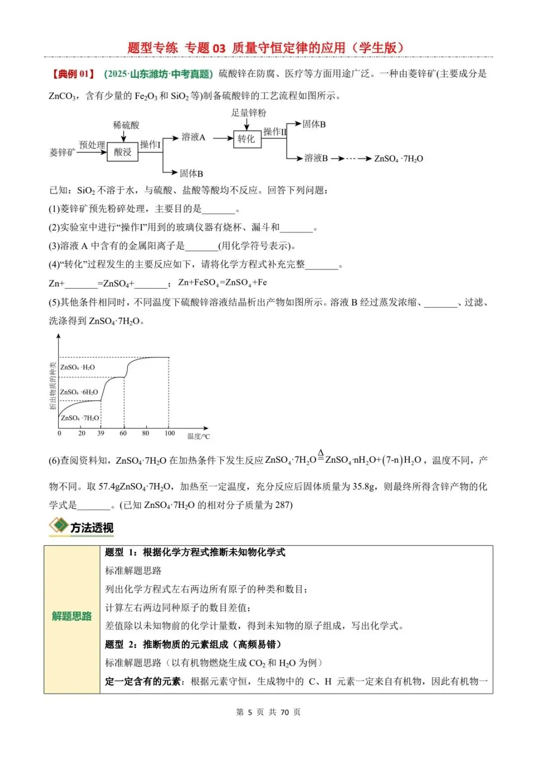 2026中考化学题型专练丨质量守恒定律,一篇吃透所有题型!(电子版可打印) 第13张
